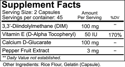 NutraKey DIM 100mg, 90 Capsules