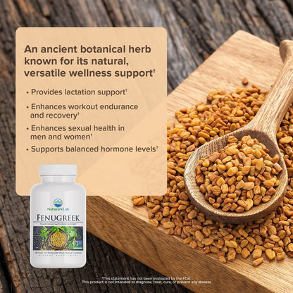 Nature's Lab Fenogreco 610 mg - 120 Cápsulas
