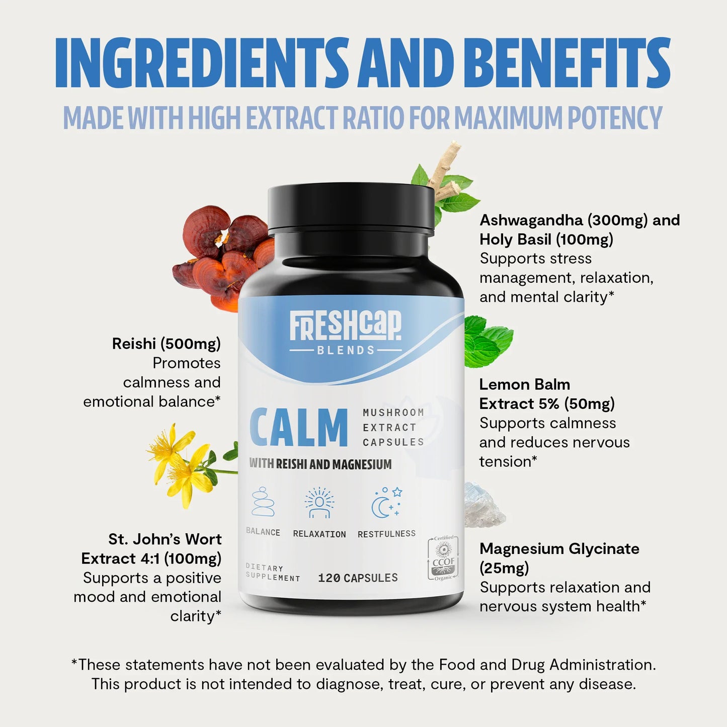 Cápsulas Calm Blend, 120 unidades