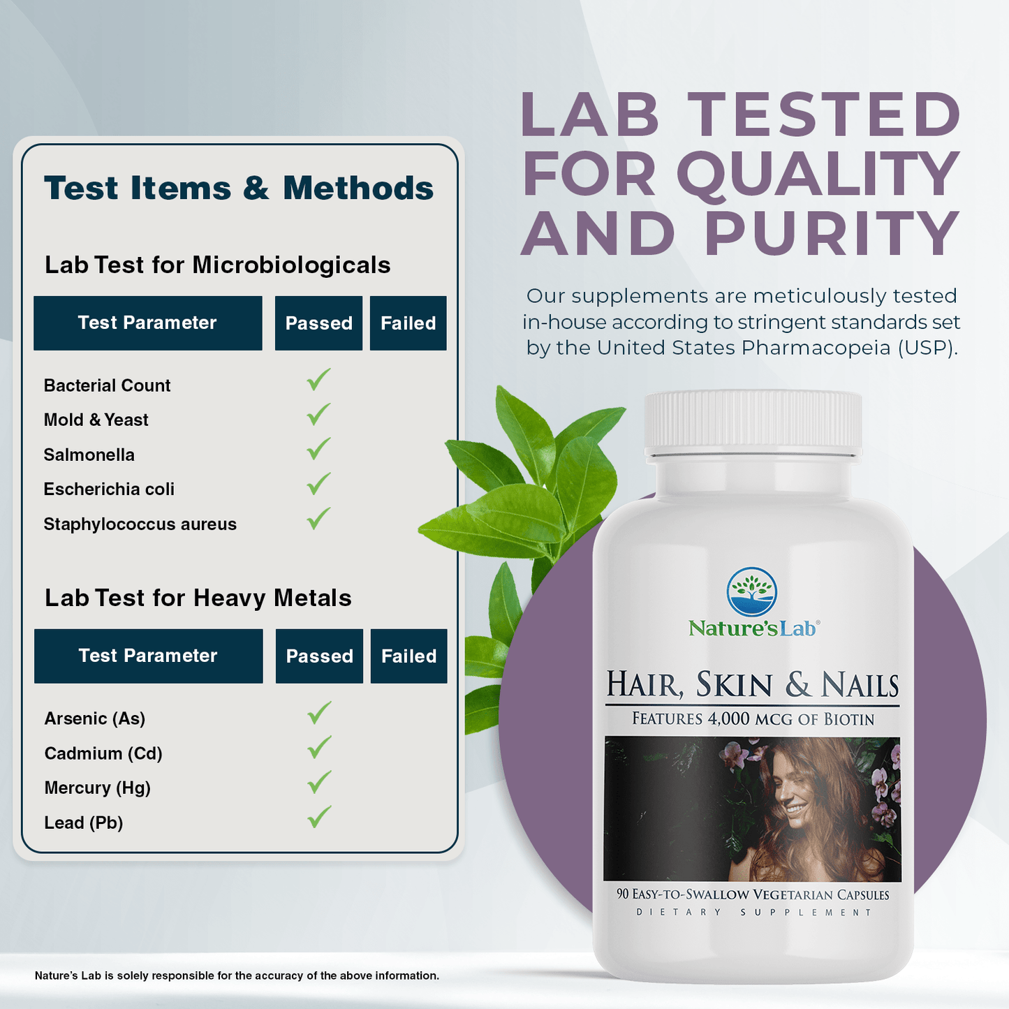Nature's Lab Cabello, Piel y Uñas - 90 Cápsulas