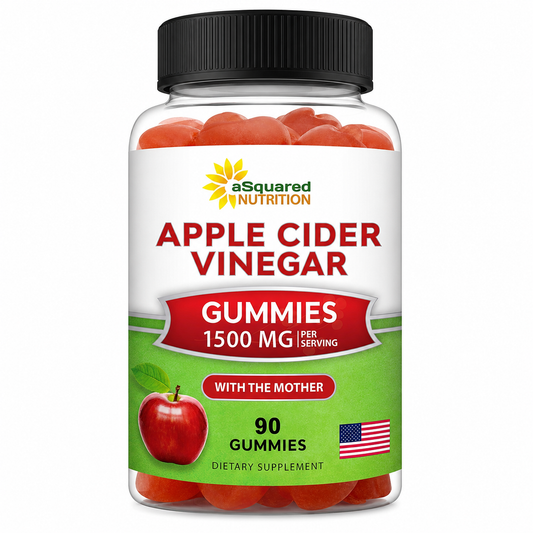 aSquared Nutrition Gomitas de vinagre de sidra de manzana con la madre – 1.500 mg