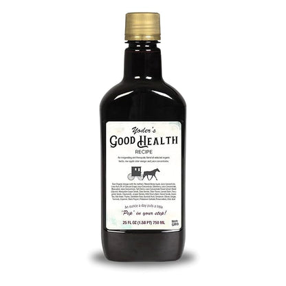 Yoder’s Good Health Recipe Apple Cider Vinegar Herbal Tonic – 25 oz