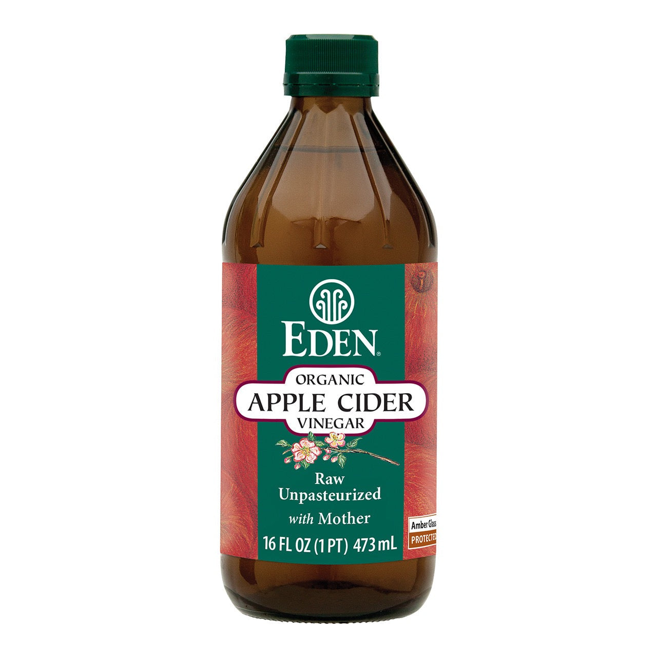 Vinagre de sidra de manzana orgánico Eden con la madre – 16 oz