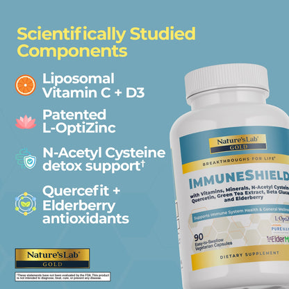 Nature's Lab Gold ImmuneShield - 90 cápsulas