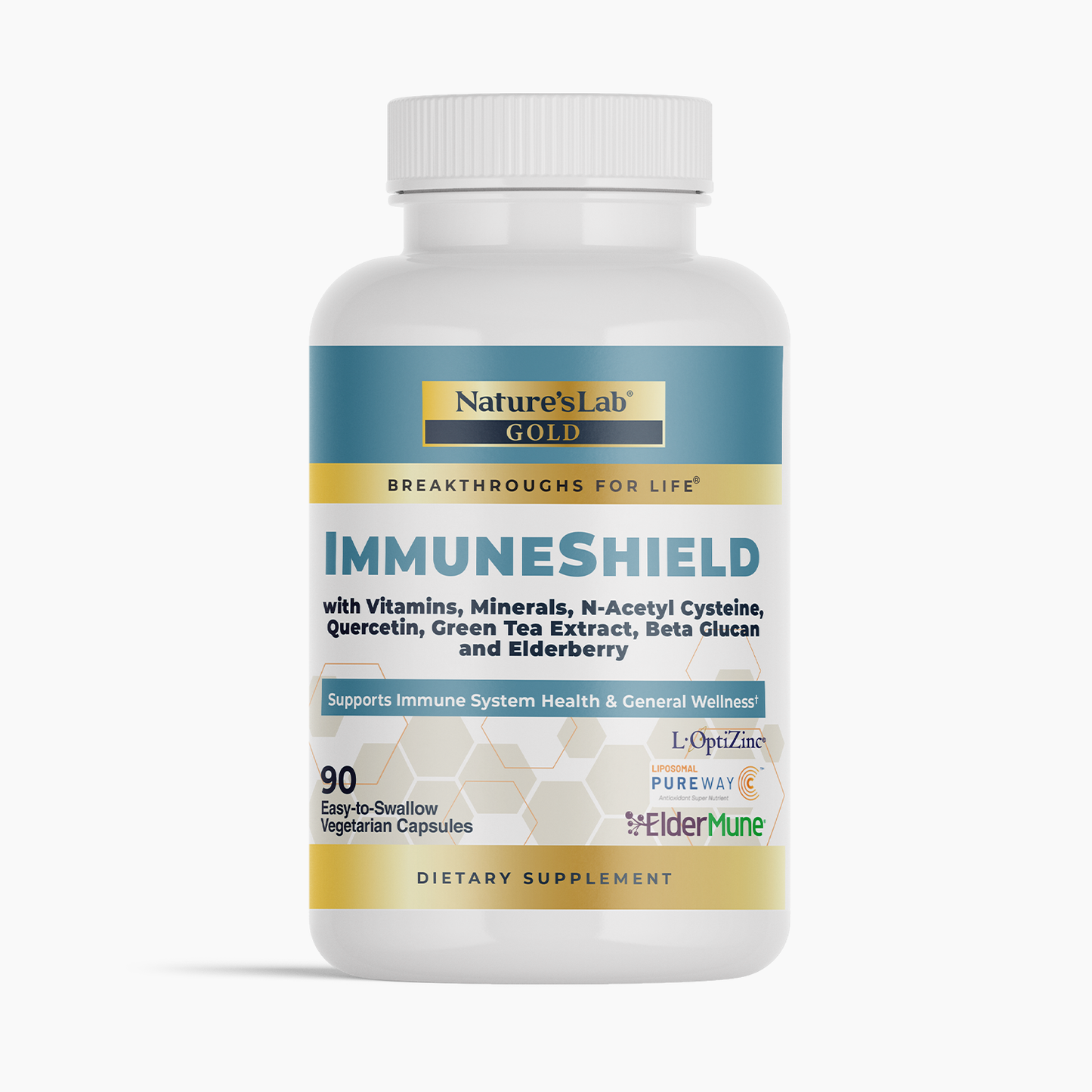 Nature's Lab Gold ImmuneShield - 90 cápsulas