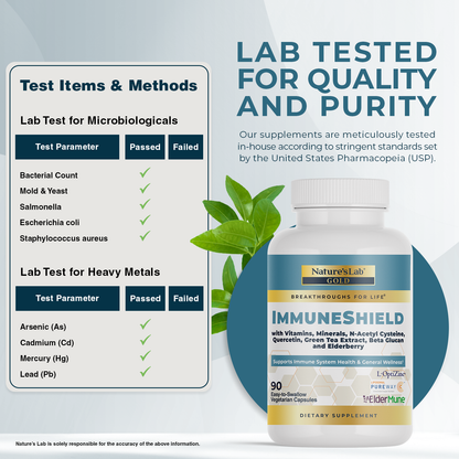 Nature's Lab Gold ImmuneShield - 90 cápsulas