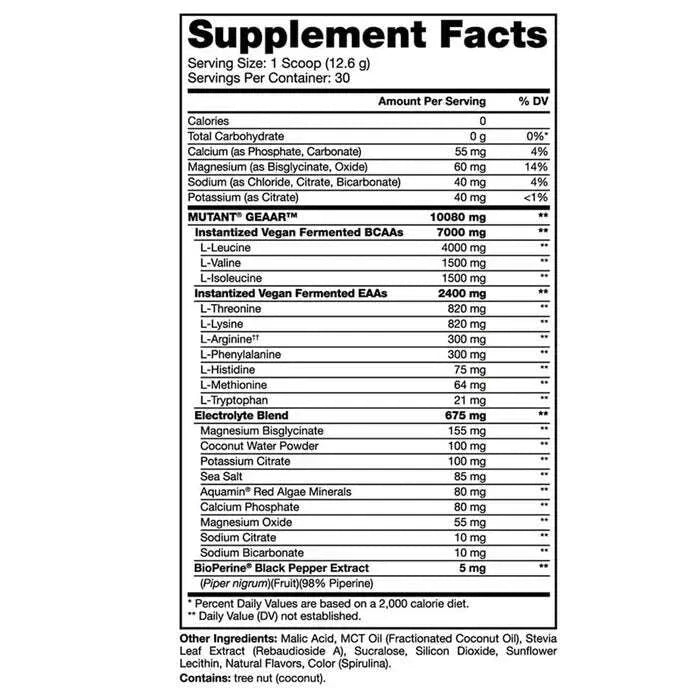 Mutant Geaar (EAA Recovery Complex), 30 servings