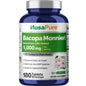NusaPure Bacopa Leaf Monnieri Extract 1,000 mg 180 Tablets (Extract 20:1, Non-GMO, Gluten Free & Vegan)