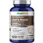 NusaPure Hongo Melena de León Extracto 20:1 1000 mg - Hecho con Melena de León Orgánica, Bioperina - 30 % Polisacáridos - 120 Cápsulas Vegetales. Sin OGM, Sin Gluten
