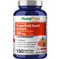 NusaPure Extracto de Toronja 500 mg por Cápsula (Extracto 10:1) Bioperine 150 Cápsulas Vegetales (Sin Gluten y Sin OGM)
