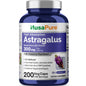 NusaPure Astrágalo Extracto 20:1, 300 mg por porción, 200 Cápsulas Vegetales, Vegano, sin OMG y Bioperina