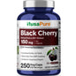 NusaPure Extracto de Cereza Negra 20:1 - Apto para Vegetarianos/Veganos, No GMO - 150mg 250 Cápsulas