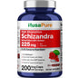 NusaPure Extracto de bayas de schisandra 20:1, 225 mg, 200 cápsulas veganas (sin OGM, bioperina)