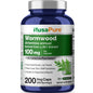 Cápsulas de Ajenjo de NusaPure 100 mg | Hierba Artemisia Annua | 200 Cápsulas | Suplemento vegano y sin OMG