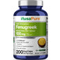 Cápsulas de fenogreco NusaPure, extracto 50:1, 100 mg, 200 cápsulas vegetales, sin OMG, vegano