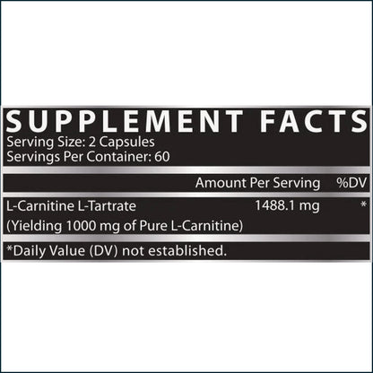 Nutrex L-Carnitine 1000, 120 Caps
