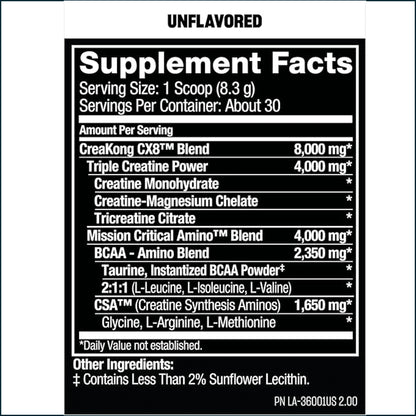 Mutant Creakong CX8 Creatine, 30 servings