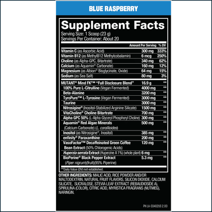 Mutant MindFK, 20 Servings