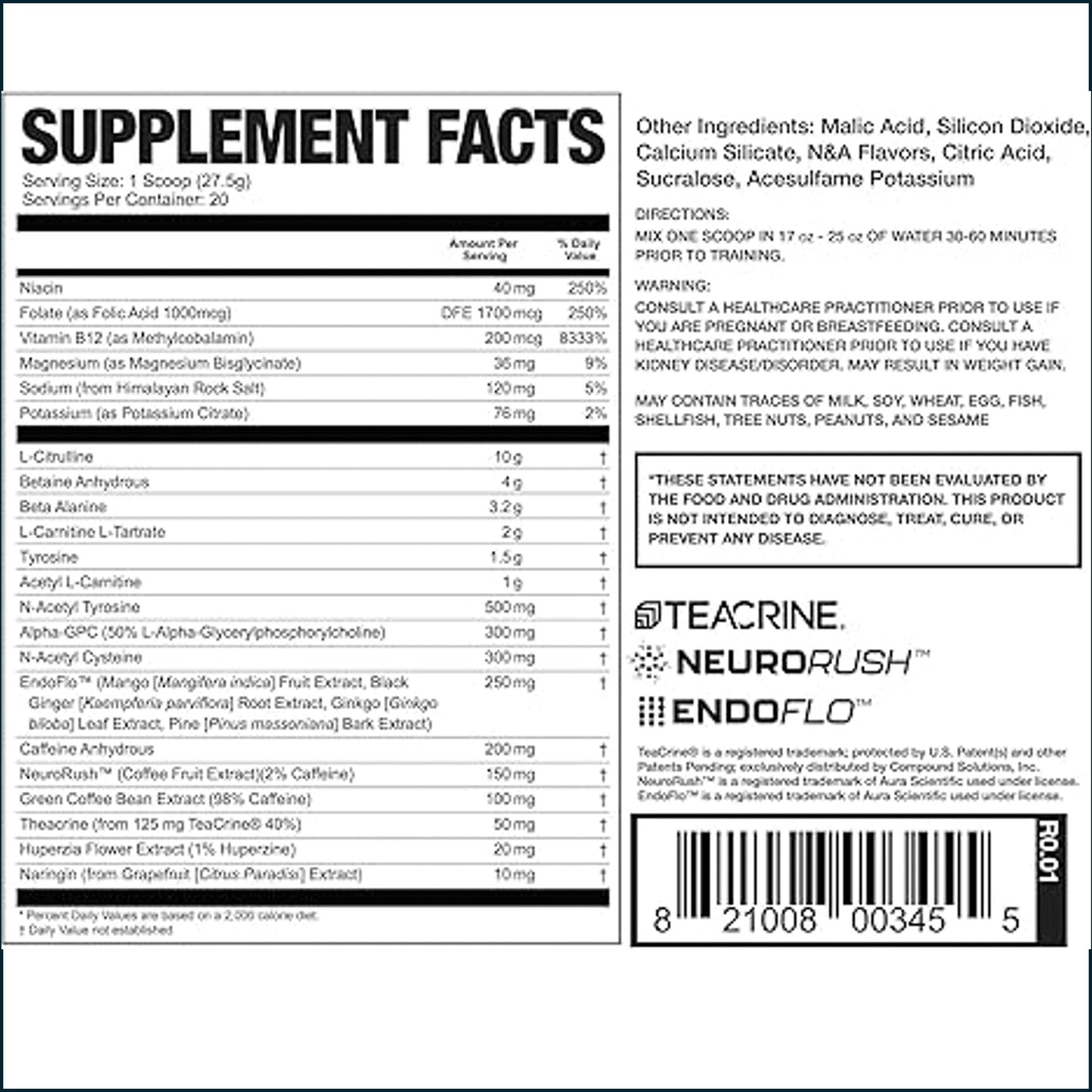 Magnum Limitless X16 Pre-WorkOut, 20 Servings