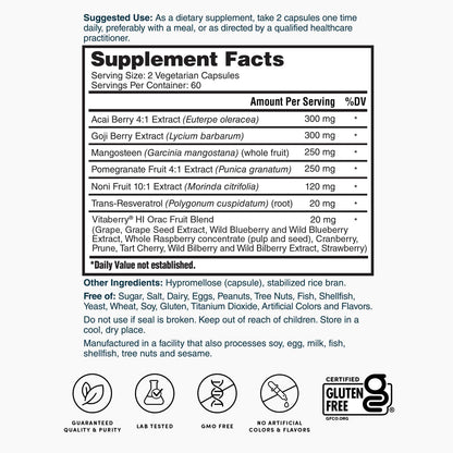 Nature’s Lab Super Antioxidant Support - 120 cápsulas