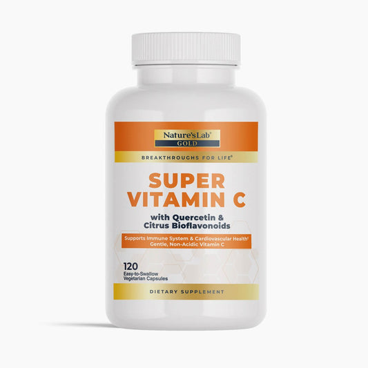 Nature's Lab Gold Súper Vitamina C 1000 mg - 120 Cápsulas