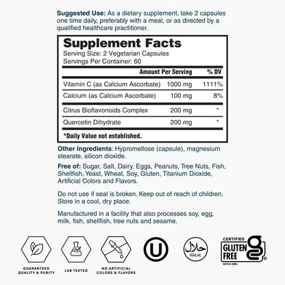 Nature's Lab Gold Súper Vitamina C 1000 mg - 120 Cápsulas