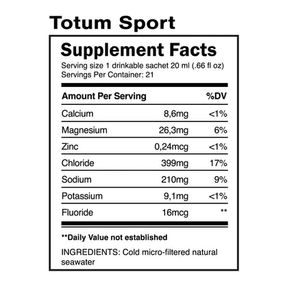 Quinton Totum Sport Hypertonic Electrolyte Supplement