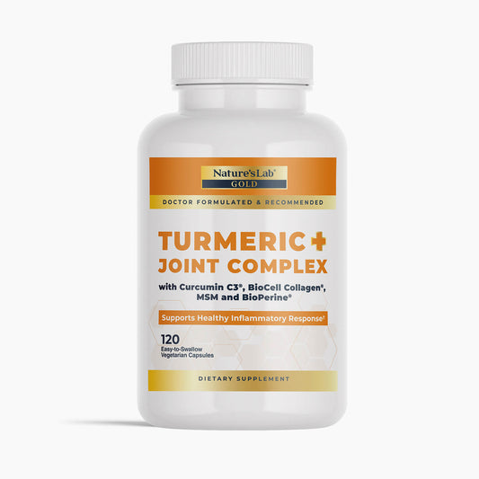 Nature's Lab Oro Cúrcuma + Complejo Articular - 120 Cápsulas