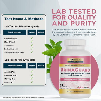 Nature's Lab Gold UrinaGuard - 90 Cápsulas