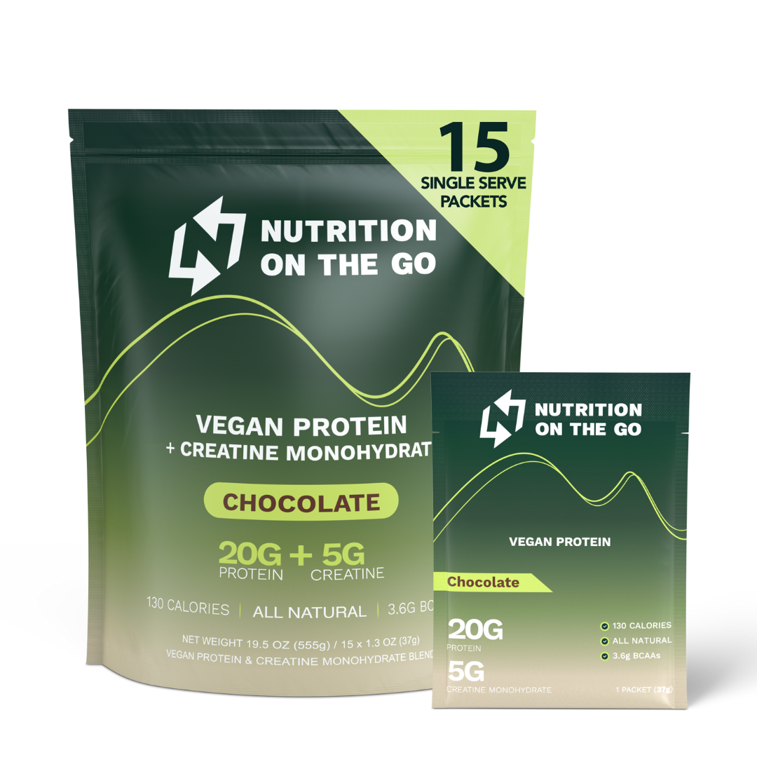 2-in-1 Vegan Protein + Creatine Travel Packets