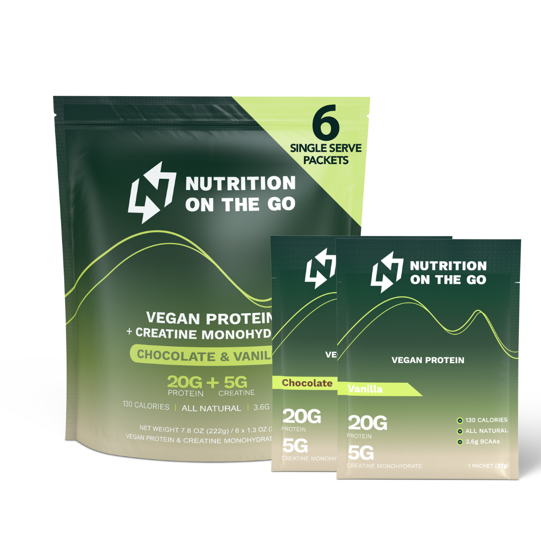 2-in-1 Vegan Protein + Creatine Travel Packets