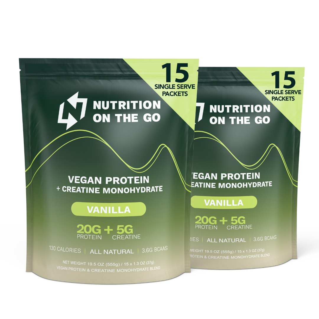 2-in-1 Vegan Protein + Creatine Travel Packets