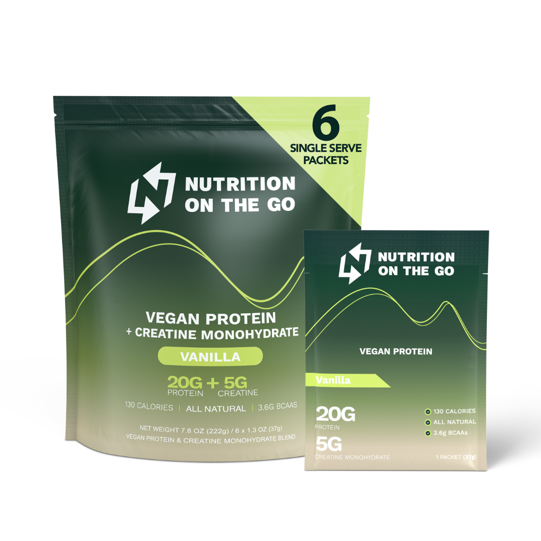 2-in-1 Vegan Protein + Creatine Travel Packets