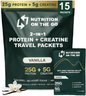 Sobres de viaje de Aislado de Proteína de Suero de Leche + Creatina 2 en 1