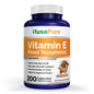 NusaPure Vitamina E Tocoferoles Mixtos - Apto para Vegetarianos/Veganos, Sin OGM - 1000 UI 200 Comprimidos