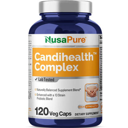 NusaPure CandiHealth Complex (no OGM, vegano) 120 cápsulas vegetales