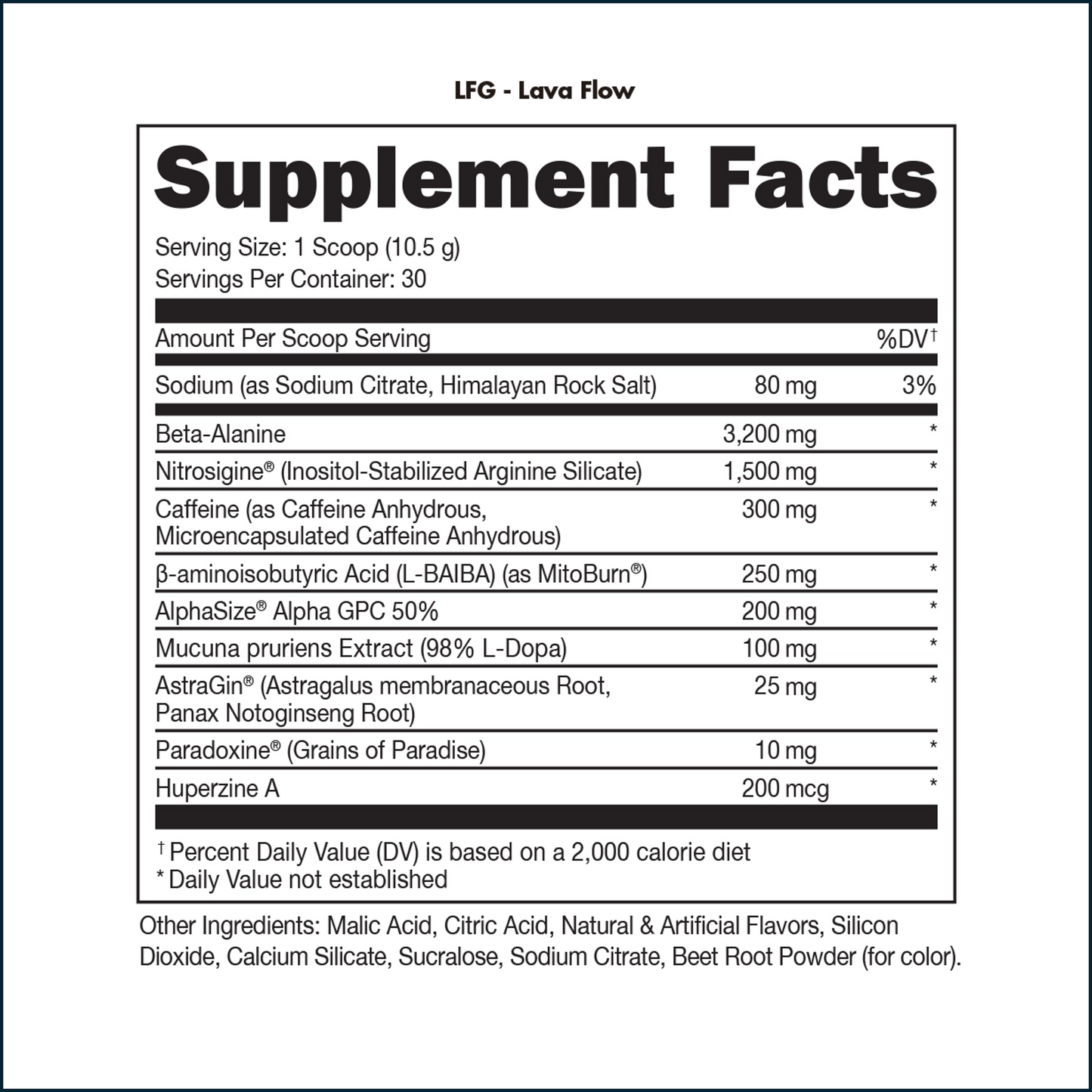 Bucked Up LFG Burn Thermogenic Pre-Workout, 30 Servings