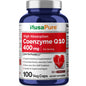 NusaPure CoQ10 400 mg 100 cápsulas vegetales (vegano, sin OMG) Suplemento de Coenzima Q10, Enzima Antioxidante COQ-10, Coq 10