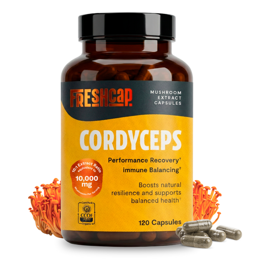 Cápsulas de Suplemento de Hongo Cordyceps Orgánico