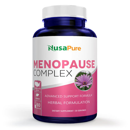 NusaPure Menopause Complex: Cohosh Negro e Ingredientes Herbales - 60 Cápsulas