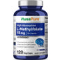 NusaPure L-metilfolato 15 mg, 120 cápsulas vegetales, bioperina y vegano