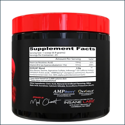 Insane Labz Redrum, 25 Servings