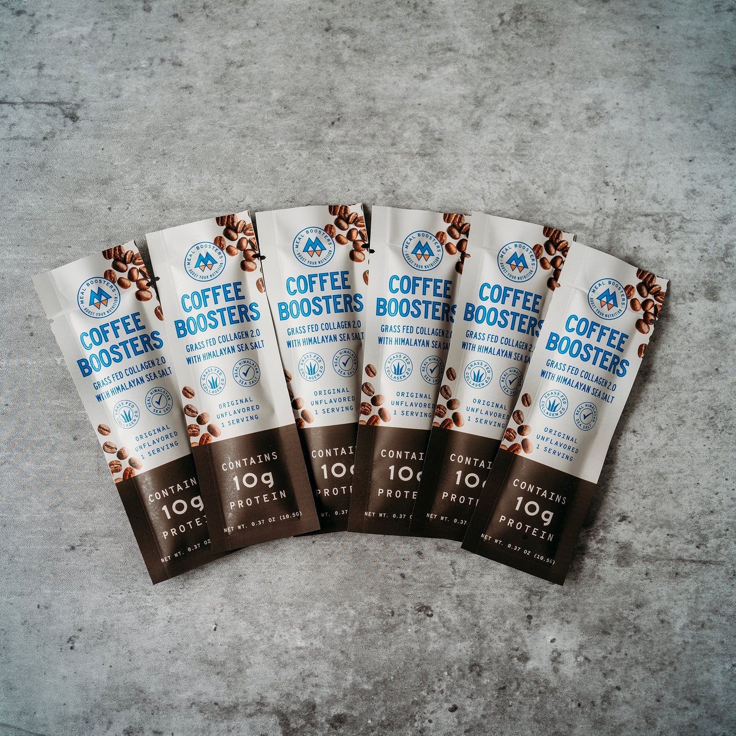 Coffee Boosters - Unflavored Collagen + Electrolytes (6 Single Packs)
