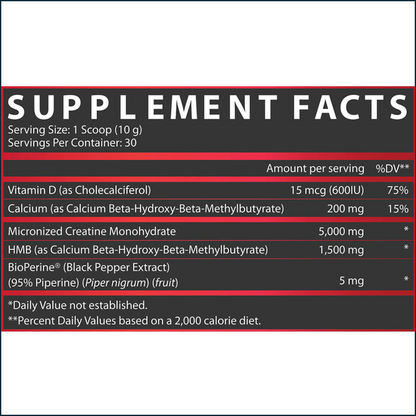Nutrex Creatine+ HMB, 30 Servings