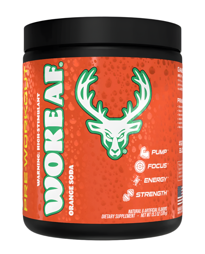 Pre-entrenamiento de alto estimulante Bucked Up WOKE AF - Energía y enfoque intensos