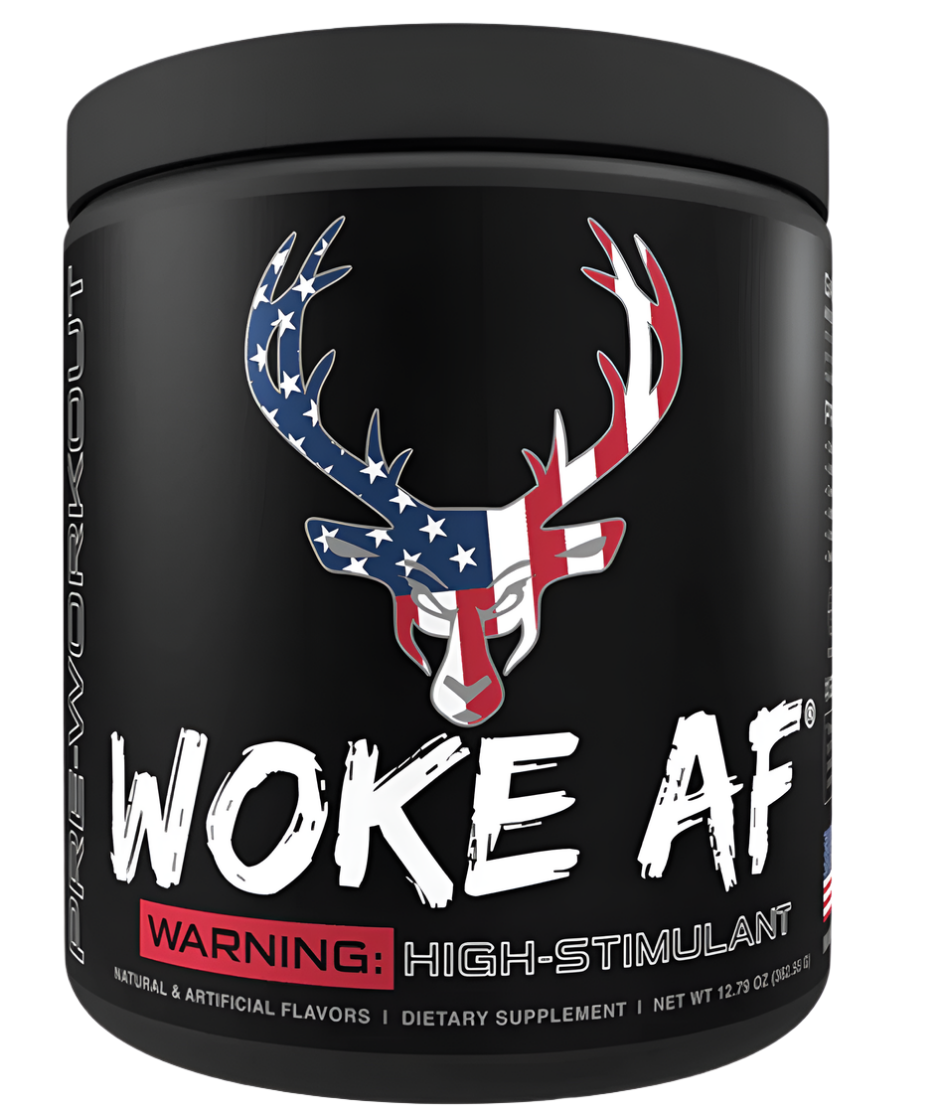 Pre-entrenamiento de alto estimulante Bucked Up WOKE AF - Energía y enfoque intensos