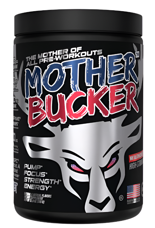 Bucked Up MOTHER BUCKER Fórmula Pre-Entrenamiento de Alto Estimulante - 20 Porciones