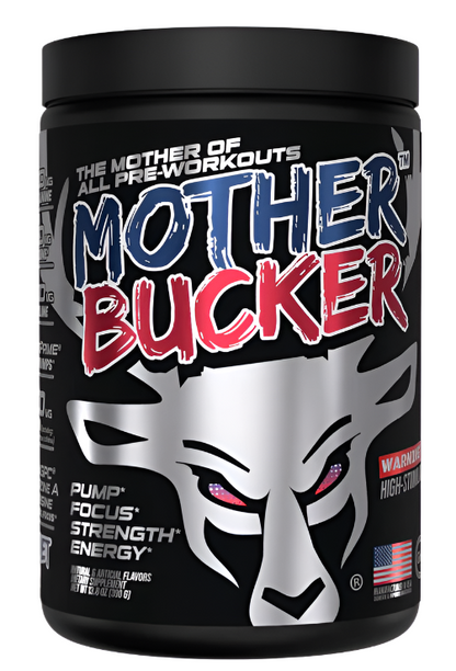 Bucked Up MOTHER BUCKER Fórmula Pre-Entrenamiento de Alto Estimulante - 20 Porciones
