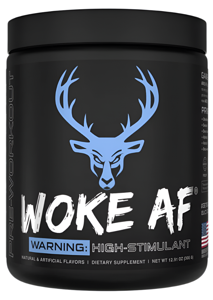Pre-entrenamiento de alto estimulante Bucked Up WOKE AF - Energía y enfoque intensos