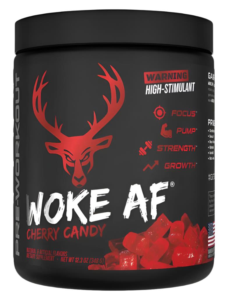 Pre-entrenamiento de alto estimulante Bucked Up WOKE AF - Energía y enfoque intensos
